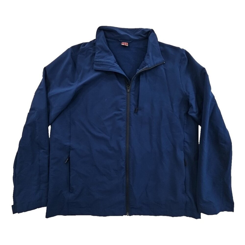 32 Degrees Heat Men's XL Navy Blue Full-Zip Jacket Windbreaker EUC‎ Collared LN